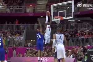 放到FIBA简直是头怪兽！詹姆斯在奥运会上的十佳球